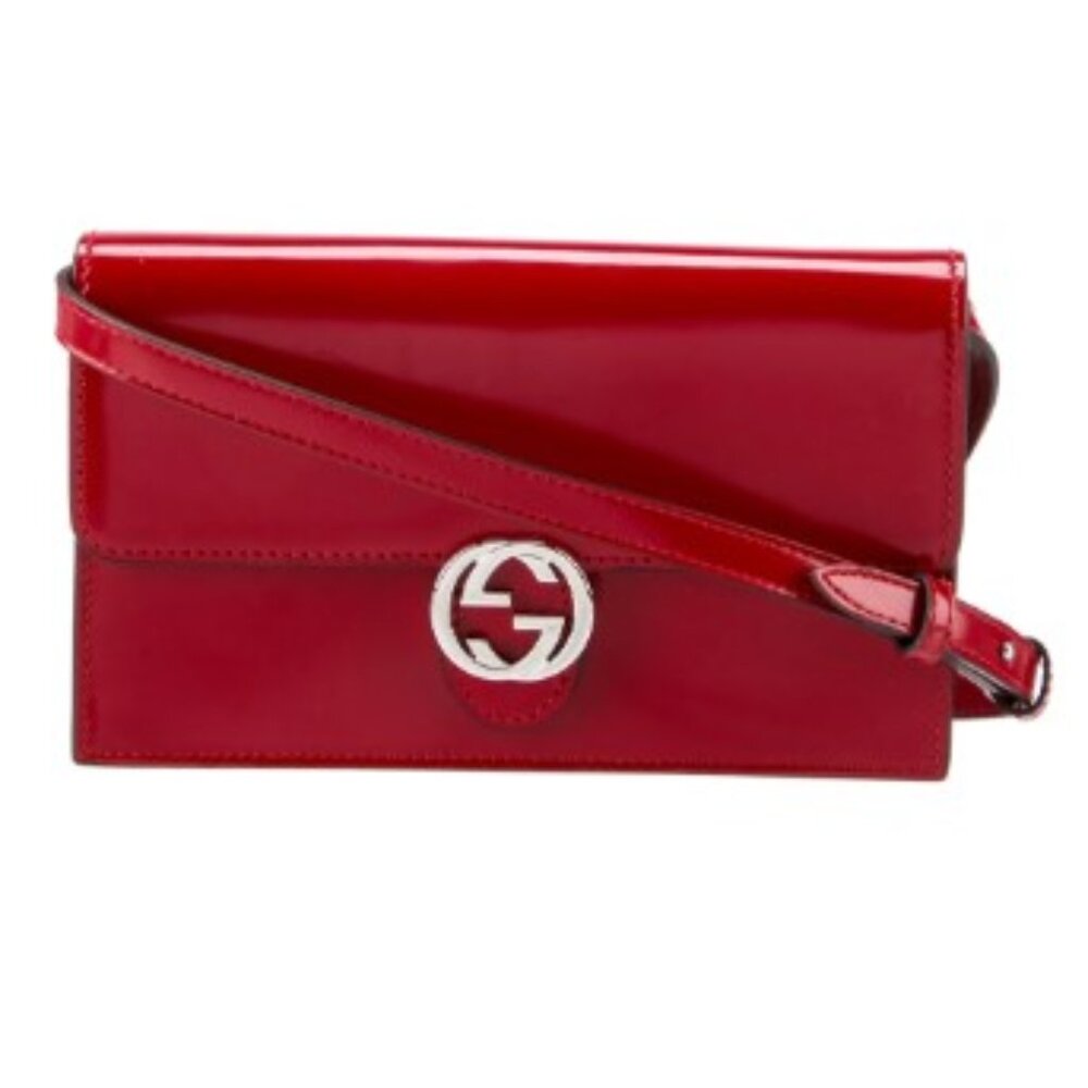 Gucci Interlocking G Crossbody Bag Icon Wallet on Strap